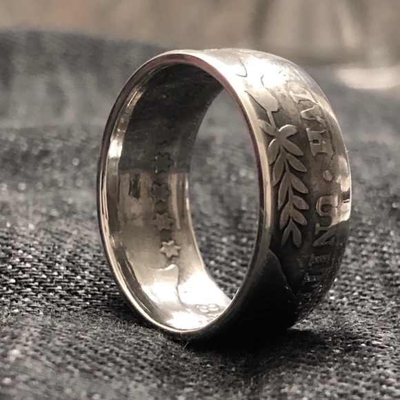 Handmade states quarter coin rings unisex. - Picture 7 of 8